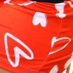 corazones y siluetas abstractas - Rojo