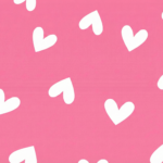 Corazones - Blanco - Rosado