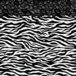 PRINT BLANCO Y NEGRO - ENCAJE NEGRO